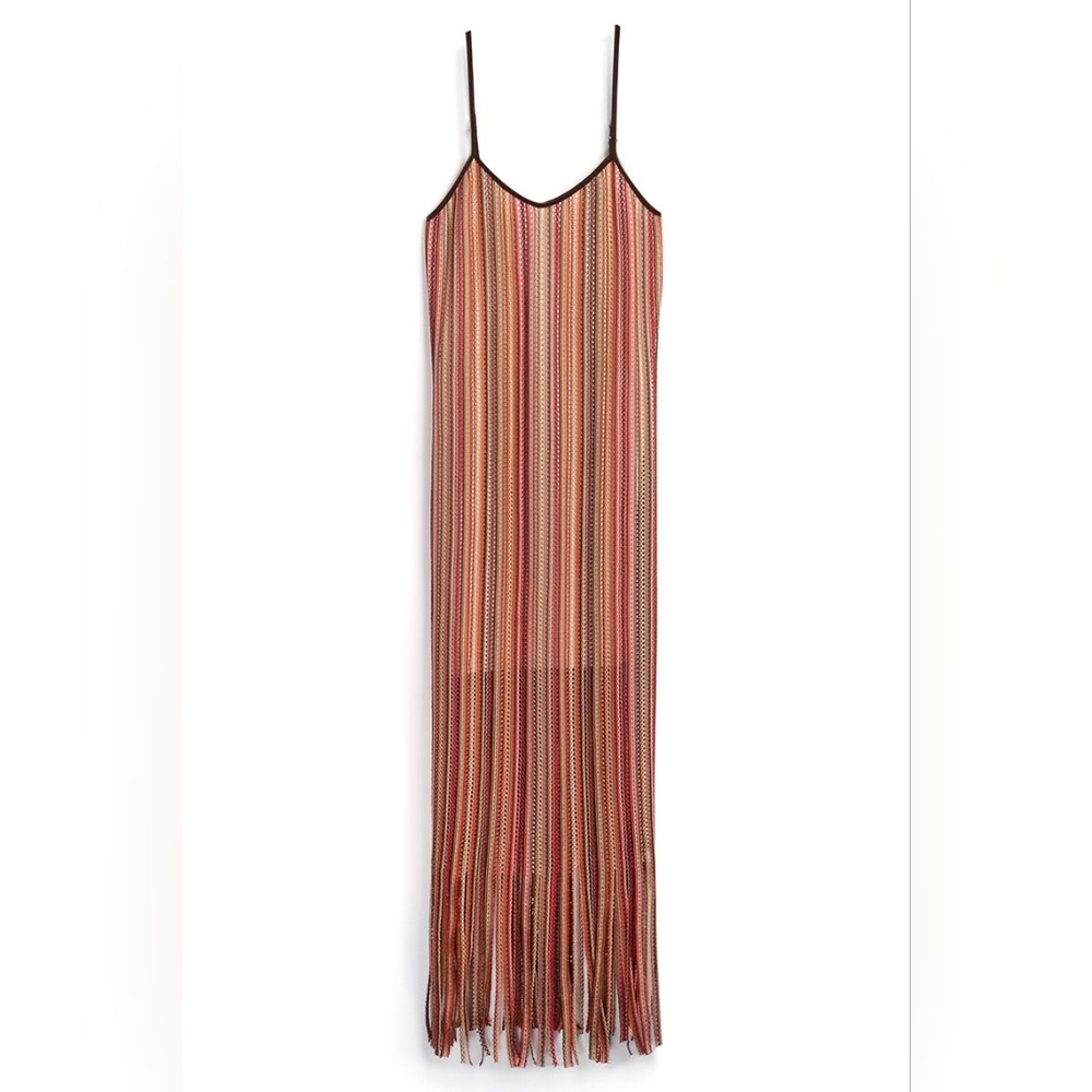 Primark Knit Fringe Midi Dress